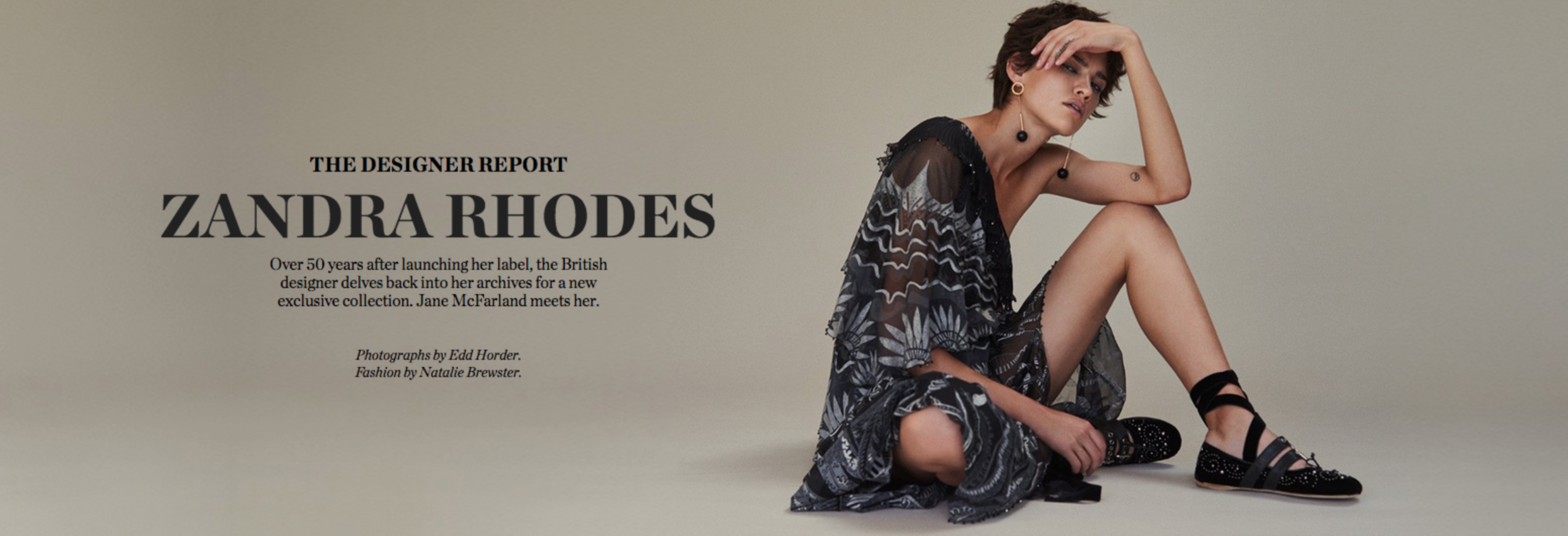 THE DESIGNER REPORT : ZANDRA RHODES by MATCHESFASHION.COM